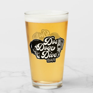 Dos Doge Dive Bar Glass