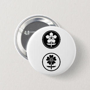 dos flores 2 inch round button