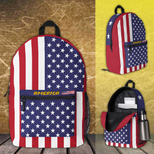 Dos Imprimé Amérique patriotes, sac à dos, American Flag / USA