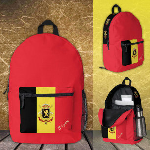 Dos Imprimé Belgique, sac à dos, Drapeau belge / patriotique