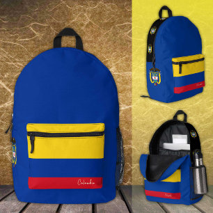 Dos Imprimé Colombie, sac à dos, drapeau colombien / patriotiq