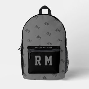 Dos Imprimé Imprimer Coupe Sac à coudre noir Enfants de l'écol