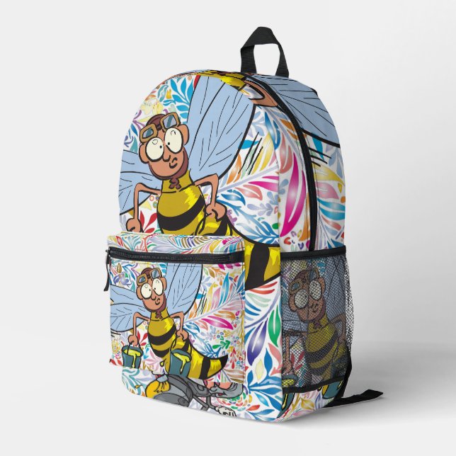 Dos Imprimé Imprimer Couper Sac à Coudre Bumblebee Floral Pein (Coin arrière droit)