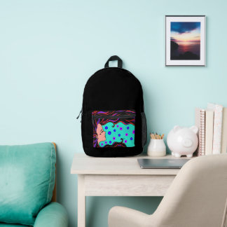 Dos Imprimé Imprimer le sac à mousse coupé