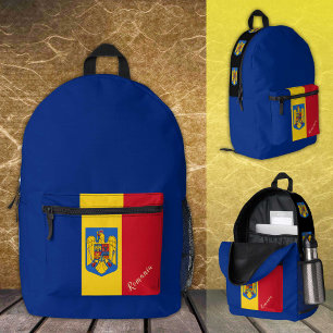 Dos Imprimé Roumanie, sac à dos, drapeau roumain / patriotique
