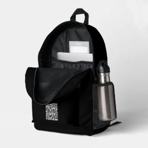 Dos Imprimé Sac à coudre noir pour impression personnalisée