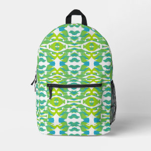 Dos Imprimé Sac à dos, Un design élégant et transparent vert