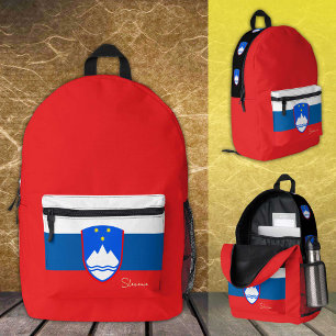 Dos Imprimé Slovénie, sac à dos, drapeau slovène / patriotique