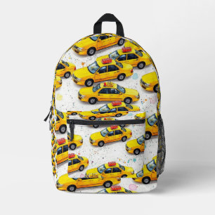 Dos Imprimé Taxi Jaune Imprimer Couper Sac À Coudre