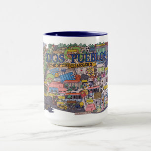 Dos Pueblos Map Coffee Mug