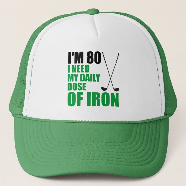 Dose 80 quotidienne de casquette de golfeur de fer (Devant)