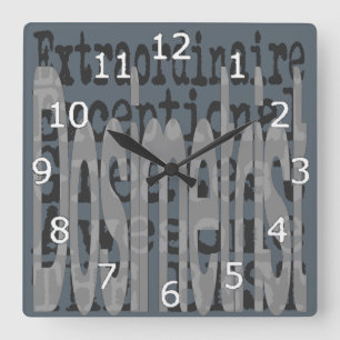 Dosimetrist Extraordinaire Square Wall Clock