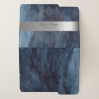 Élégant mandala moderne argenté rayure bleu marine