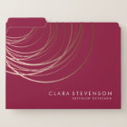 Elégant rose moderne or géométrique