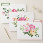 Fleurs de campagne Motif floral aquarelle