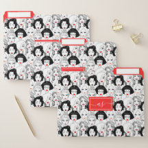 Foule de femmes rétro Vogue lèvres rouges monogram