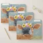 Fun de ferme - Vache avec couronne de fleurs