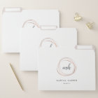 Logo Abstrait Faux Rose Gold Monogram