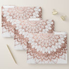 Marbre blanc rose orfèvrerie de mandala