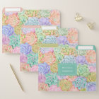 Monogramme Succulents Aquarelle Pastel coloré