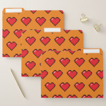 Motif de coeur Red Pixel