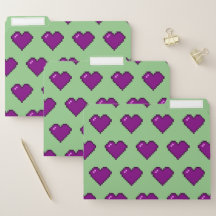 Motif de coeur violet Pixel