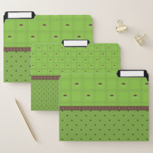 Motif demi-cercle vert et Brown