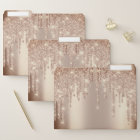 Rose Gold Metallic Drives Parties scintillant Beau