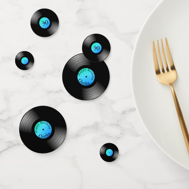 Dossier Vinyl LP Confetti personnalisé (Groupe)