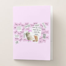 Dossiers de fichier de mariée Wedding planner rose