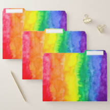 Dossiers de lavage d'aquarelle d'arc-en-ciel