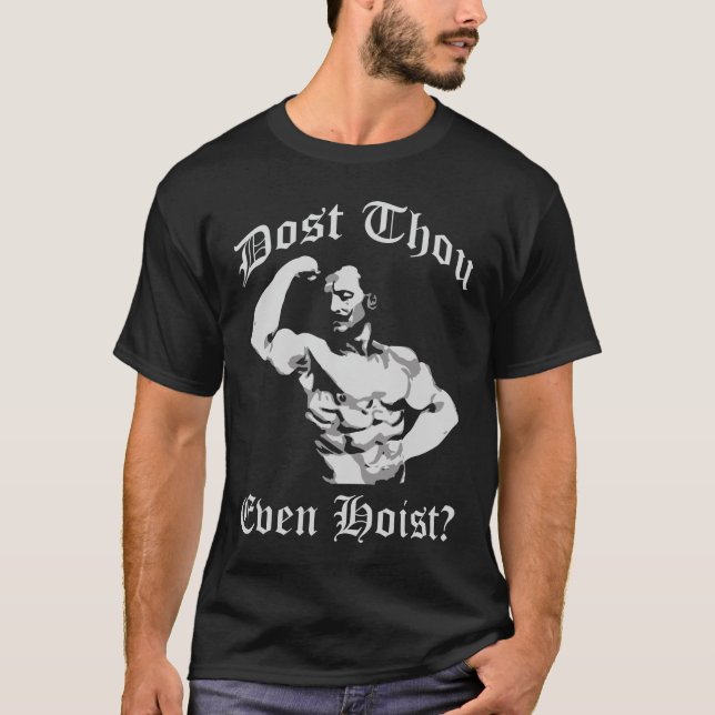 Dost Thou Even Host? Eugen Sandow - Bodybuilding T-Shirt (Front)