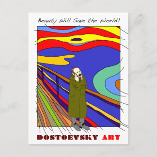 Dostoevsky art "Munch" postcard
