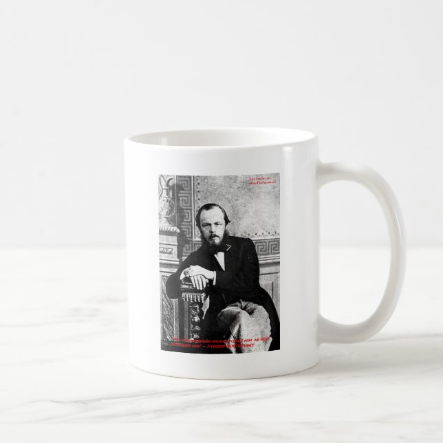 Dostoevsky "God Intended" Love Quote Gifts & Cards Coffee Mug (Right)