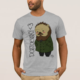 Dostoevsky hedgehog t-shirt