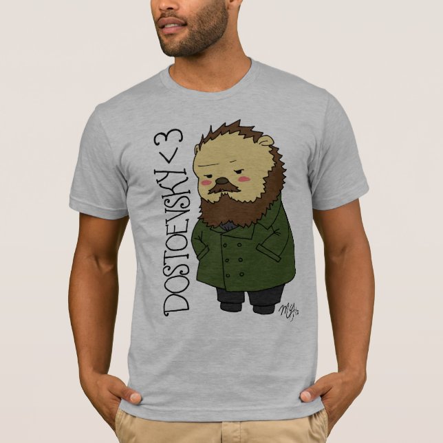 Dostoevsky hedgehog  t-shirt (Front)
