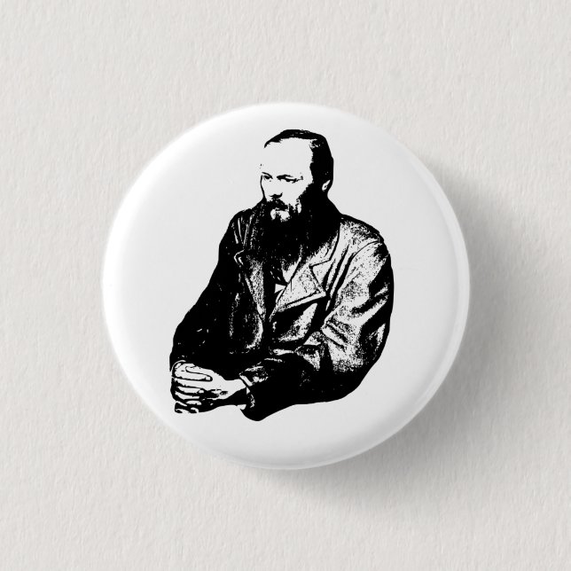 Dostoyevsky 1 Inch Round Button (Front)