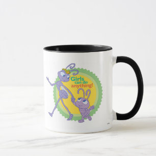 Dot and Princess Atta "Girls can do anything!" Mug