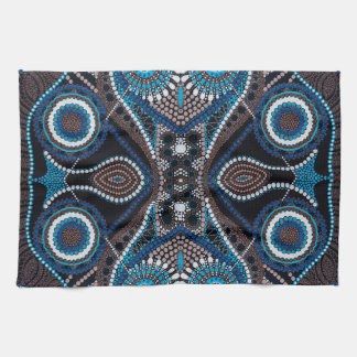 Dot Art Pattern on Kitchen Towel