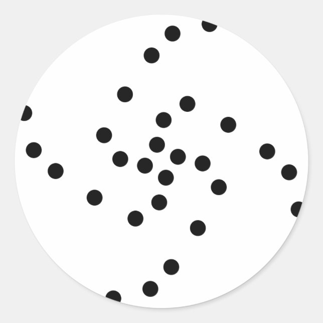 dot classic round sticker (Front)
