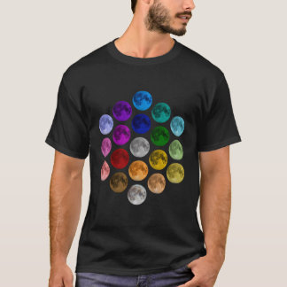 Dot Day Colourful Moon T-Shirt