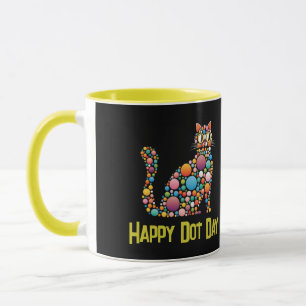 Dot Day polka dot cat Mug