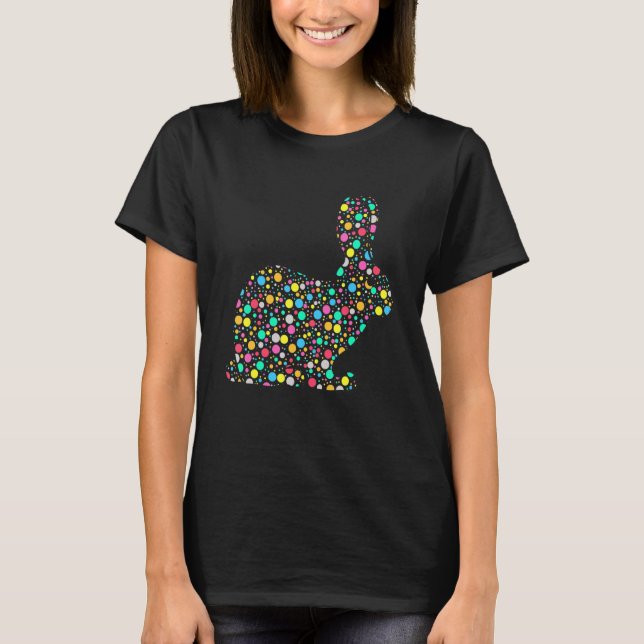 Dot Day What Can You Create With Just A Dot Rabbit T-Shirt (Front)