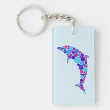 Dot Dolphin Colorfull Abstract Sea Animal