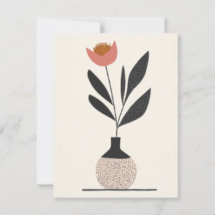 Dot Dot Flower #013 Postcard