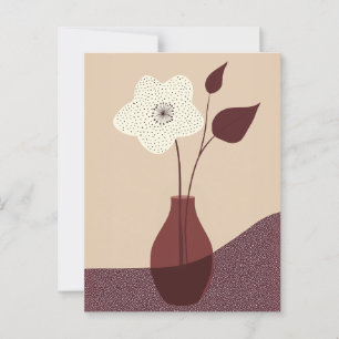 Dot Dot Flower #016 Postcard