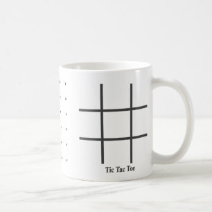 dot game tic tac toe coffee mug