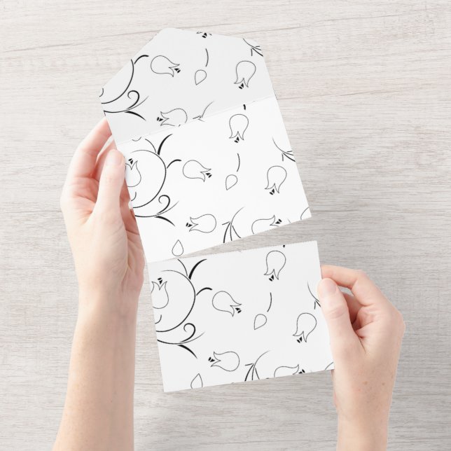 Dot, Grey Goose All In One Invitation (Tearaway)