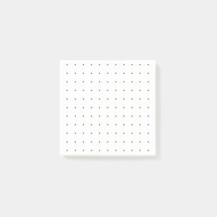 Dot-Grid/Bullet 3x3 (Black Dots) Post-it Notes