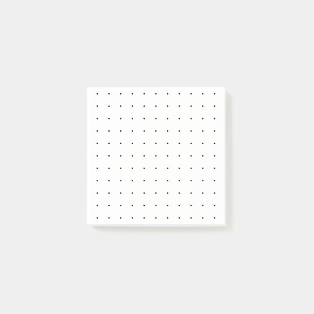 Dot-Grid/Bullet 3x3 (Black Dots) Post-it Notes (Front)